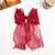 Women's Sweet Simple Style Solid Color Gauze Hair Clip