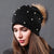 Women's Sweet Simple Style Solid Color Pom Poms Eaveless Beanie Hat