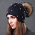 Women's Sweet Simple Style Solid Color Pom Poms Eaveless Beanie Hat