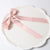 Women's Sweet Solid Color Bow Knot Cloth Handmade Hair Clip