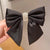 Women's Sweet Solid Color Bow Knot Cloth Inlay Rhinestones Hair Clip