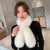 Women's Sweet Solid Color Imitation Fur Scarf