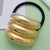 Women's Sweet Solid Color Metal Hair Tie