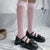 Women's Sweet Stripe Cotton Polyester Cotton Mesh Crew Socks A Pair