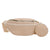 Women's Synthetic Leather Solid Color Basic Classic Style Dumpling Shape Zipper Bag Sets Fanny Pack