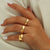 Women's Ultra-fine Twist Slimming Titanium Steel Ring 3-piece Set