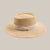 Women's Vacation Beach Solid Color Flat Eaves Straw Hat