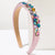 Women's Vacation Classic Style Geometric Alloy Glass Hair Band