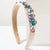 Women's Vacation Classic Style Geometric Alloy Glass Hair Band