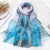 Women's Vacation Color Block Floral Polyester Silk Scarves