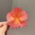 Women's Vacation Flower Plastic Resin Stoving Varnish Hair Claws