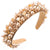 Women's Vacation Modern Style Classic Style Round Water Droplets Alloy Cloth Beaded Inlay Glass Drill Pearl Hair Band