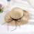 Women's Vacation Simple Style Bow Knot Big Eaves Sun Hat