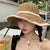 Women's Vacation Simple Style Bow Knot Big Eaves Sun Hat