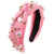 Women's Vacation Simple Style Classic Style Heart Shape Knot Cloth Inlay Rhinestones Pearl Hair Band