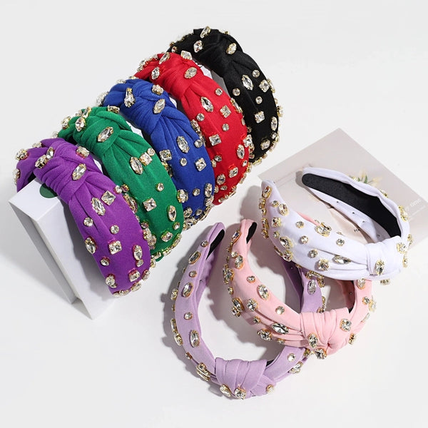 Women's Vacation Simple Style Solid Color Cloth Hair Band