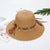 Women's Vacation Solid Color Big Eaves Straw Hat