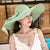 Women's Vacation Solid Color Bowknot Big Eaves Straw Hat