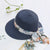 Women's Vacation Solid Color Bowknot Straw Hat