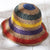 Women's Vacation Stripe Wide Eaves Straw Hat