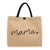 Women's Vintage Style Letter Cotton And Linen Shopping Bags