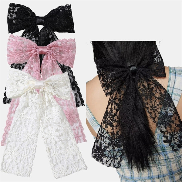 Women's Vintage Style Simple Style Bow Knot Alloy Lace Hair Clip