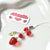 Woo Woo Original Red Cherry Strawberry Gu Ben Chain Gu Ben Pendant Card Book Bag Hanging Chain Mobile Phone Chain Keychain