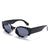 Y2K Hip-Hop Exaggerated Oval Pc Special-Shaped Mirror Full Frame Women's Sunglasses