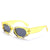 Y2K Hip-Hop Exaggerated Oval Pc Special-Shaped Mirror Full Frame Women's Sunglasses