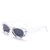 Y2K Hip-Hop Exaggerated Oval Pc Special-Shaped Mirror Full Frame Women's Sunglasses