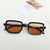 Y2K Vacation Solid Color Pc Resin Square Full Frame Women's Sunglasses