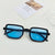 Y2K Vacation Solid Color Pc Resin Square Full Frame Women's Sunglasses