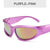 Y2k Cool Style Solid Color Ac Cat Eye Full Frame Women's Sunglasses