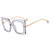 Y2k Hip-hop Retro Geometric Pc Square Full Frame Glasses