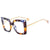 Y2k Hip-hop Retro Geometric Pc Square Full Frame Glasses