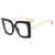 Y2k Hip-hop Retro Geometric Pc Square Full Frame Glasses