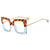 Y2k Hip-hop Retro Geometric Pc Square Full Frame Glasses