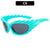 Y2k Hip-hop Streetwear Wings Ac Polygon Full Frame Women's Sunglasses