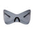 Y2k Punk Geometric Pc Polygon Frameless Men's Sunglasses