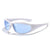 Y2k Punk Solid Color Pc Square Full Frame Women's Sunglasses