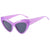 Y2k Streetwear Solid Color Ac Cat Eye Full Frame Women's Sunglasses