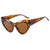 Y2k Streetwear Solid Color Ac Cat Eye Full Frame Women's Sunglasses