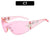 Y2k Streetwear Star Pc Special-shaped Mirror Frameless Glasses