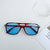 Y2k Vacation Color Block Pc Resin Oval Frame Full Frame Women's Sunglasses