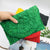 Yellow Red Green Straw Solid Color Weave Square Evening Bags