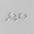 Yhe0148 European And American Entry Lux S925 Sterling Silver Ins Style Geometric Double Fold Lightning Diamond Internet Celebrity Ear Clip Ear Studs Women