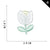 Yuanda Computer Embroidery Appliances Flower Cloth Stickers Embroidery Cloth Stickers Clothing Accessories Embroidery Stickers Diy Embroidery Patch