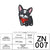 Zhinuo Computer Cartoon Puppy Embroidered Cloth Sticker Cute Pet Animal Embroidered Sticker DIY Dog Glue Ironing Embroidered Sticker