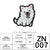 Zhinuo Computer Cartoon Puppy Embroidered Cloth Sticker Cute Pet Animal Embroidered Sticker DIY Dog Glue Ironing Embroidered Sticker