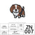 Zhinuo Computer Cartoon Puppy Embroidered Cloth Sticker Cute Pet Animal Embroidered Sticker DIY Dog Glue Ironing Embroidered Sticker